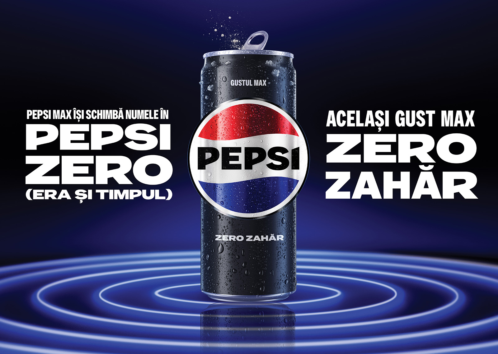 Pepsi Max își schimbă numele în Pepsi Zero: un nou design, același gust!